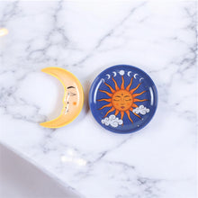 Load image into Gallery viewer, Sun and Crescent Moon Shaped 2 Piece Trinket Dish