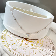 Load image into Gallery viewer, 925 Sterling Silver Round Cubic Zirconia With Halo Pendant Necklace