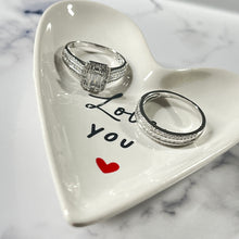Load image into Gallery viewer, Love You White Heart Trinket Dish