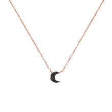 Load image into Gallery viewer, 925 Sterling Silver Cubic Zirconia Moon Necklace And Pendant