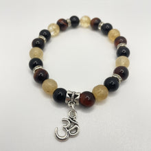 Load image into Gallery viewer, Citrine, Red Tigers Eye, And Black Onyx Bracelet 1