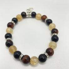 Load image into Gallery viewer, Citrine, Red Tigers Eye, And Black Onyx Bracelet 1