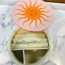Load image into Gallery viewer, 0ff White Sun Design Jewellery Box
