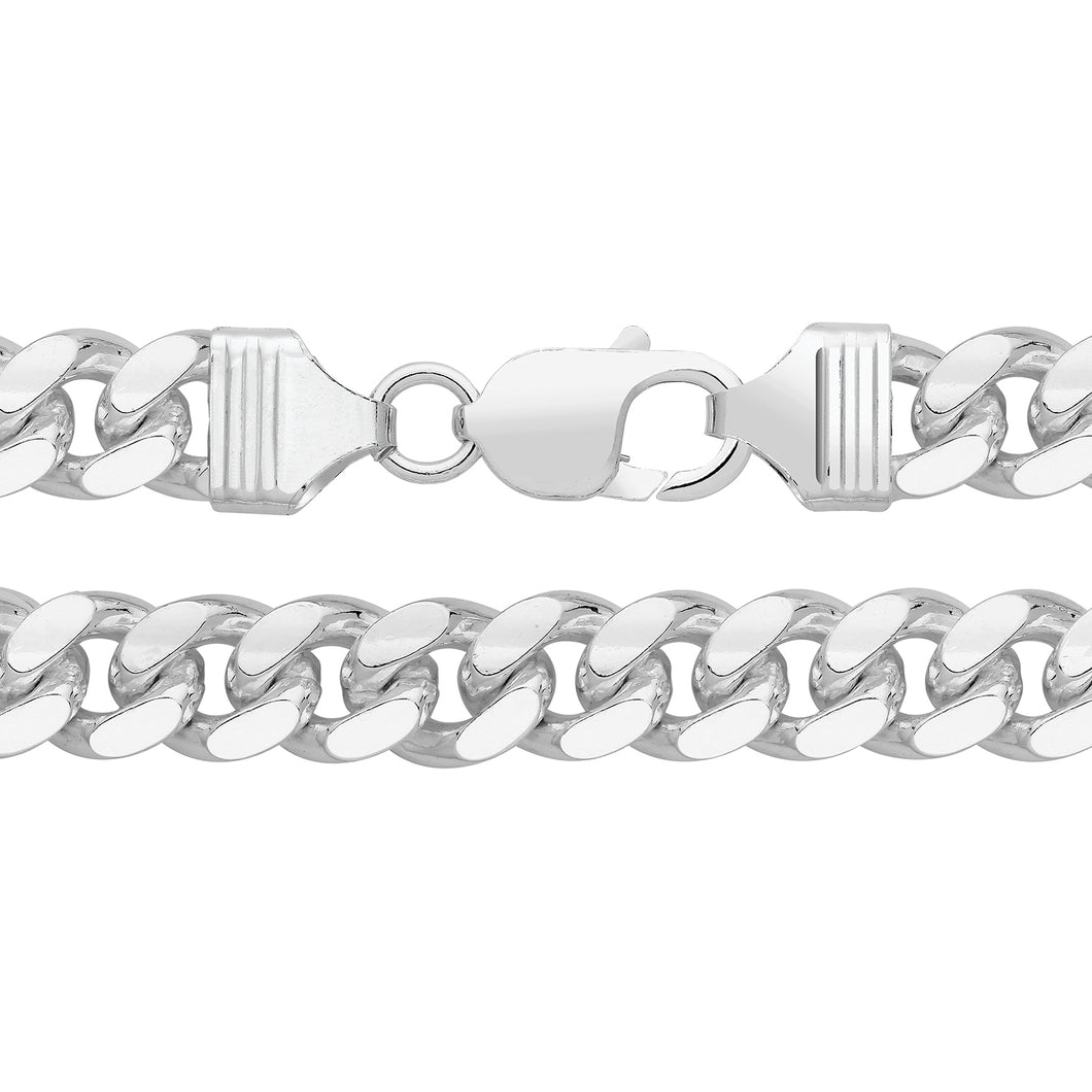925 Sterling Silver Cuban Link Chain Style 8