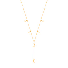 Load image into Gallery viewer, 925 Sterling Silver 6 Moon Charms Drop Necklace
