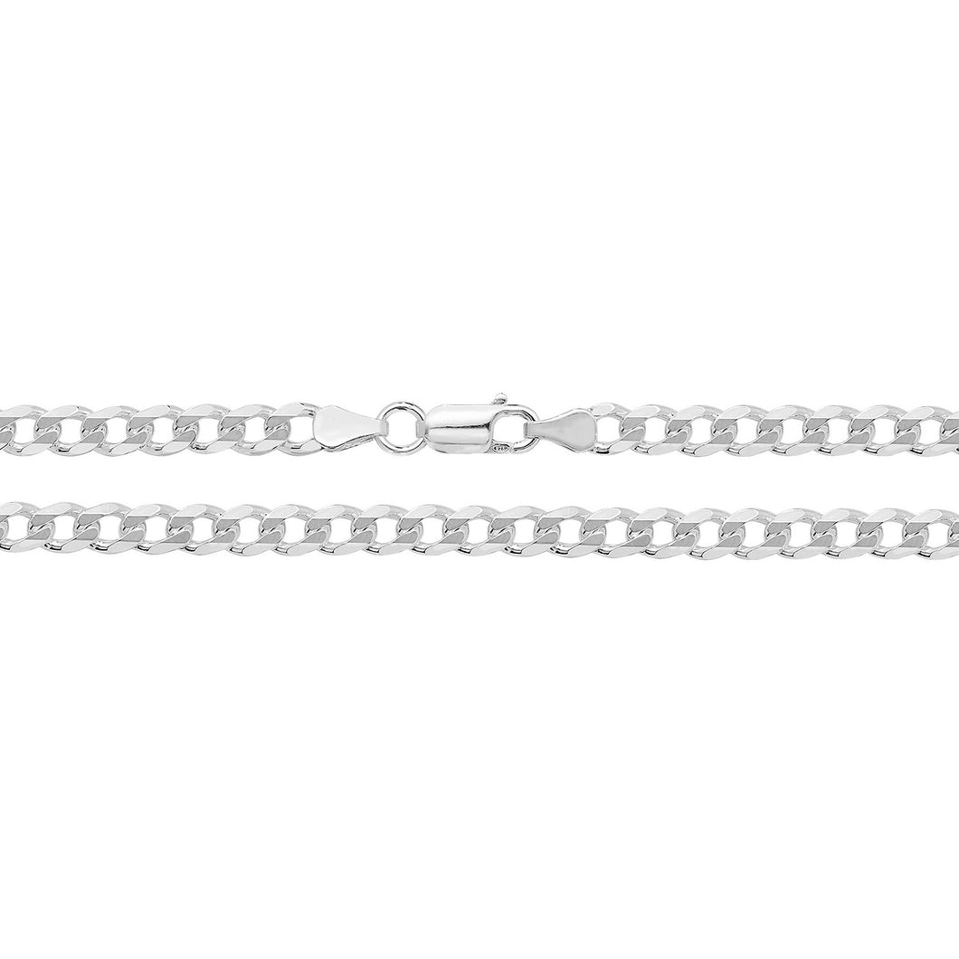 925 Sterling Silver Curb Link Chain Style 1