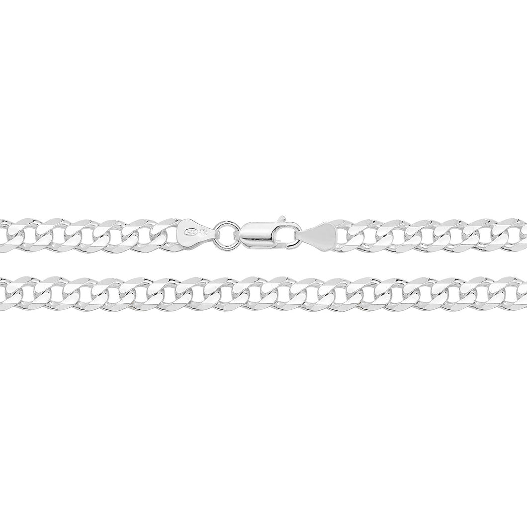925 Sterling Silver Curb Link Chain Style 2