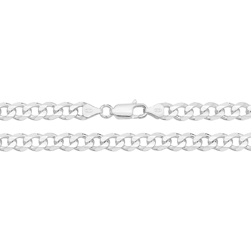 925 Sterling Silver Curb Link Bracelet Style 3