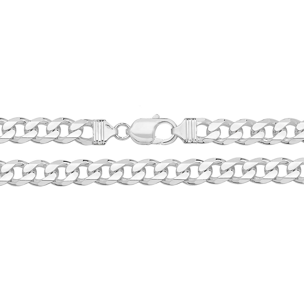 925 Sterling Silver Curb Link Chain Style 4