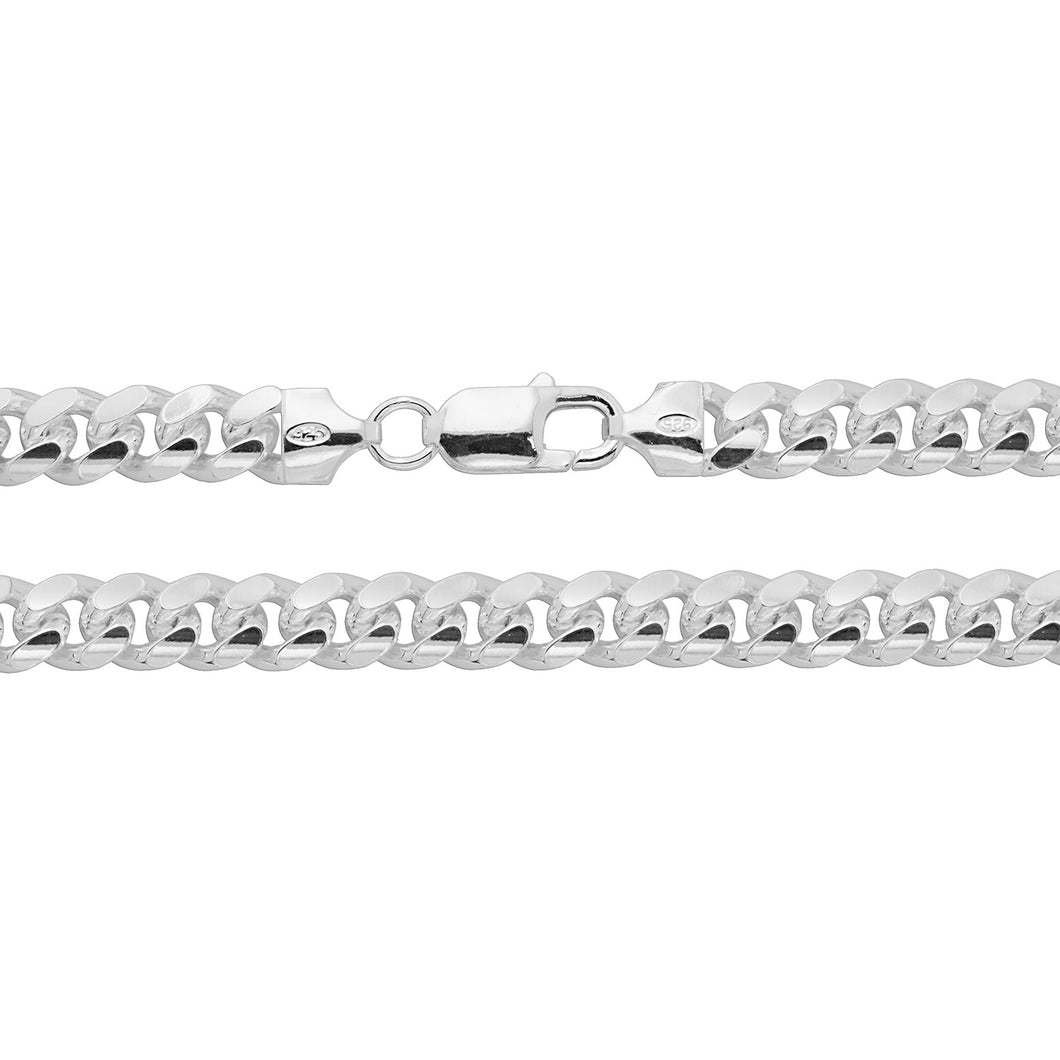 925 Sterling Silver Cuban Link Bracelet Style 6