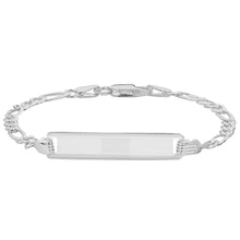 Load image into Gallery viewer, 925 Sterling Silver Baby Figaro ID Bracelet
