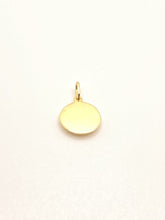 Load image into Gallery viewer, 925 Sterling Silver Gold Plated Plain Evil Eye Pendant
