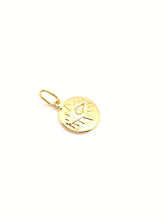 Load image into Gallery viewer, 925 Sterling Silver Gold Plated Plain Evil Eye Pendant
