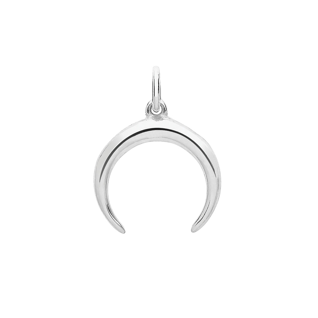 925 Sterling Silver Crescent Moon Pendant