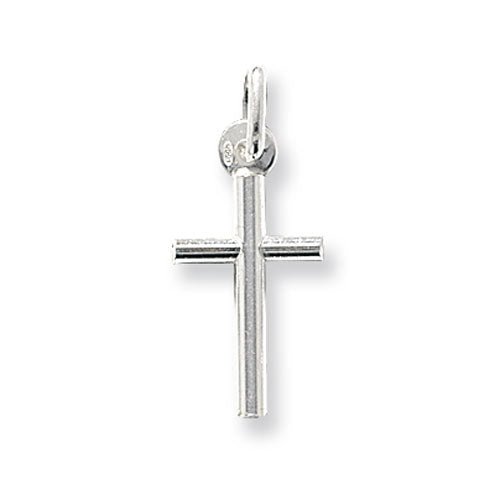 925 Sterling Silver Plain Polished Cross Pendant
