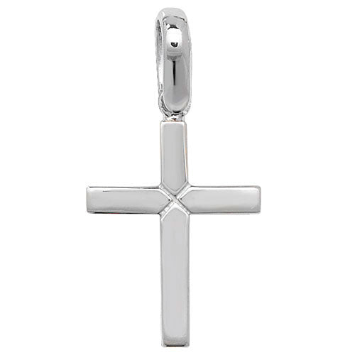 925 Sterling Silver Plain Polished Cross Pendant