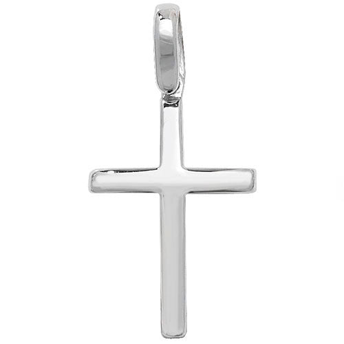 925 Sterling Silver Plain Polished Cross Pendant