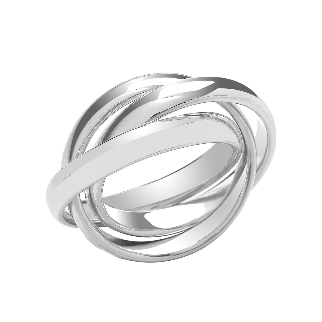 925 Sterling Silver Plain 3.5mm Russian Wedding Ring